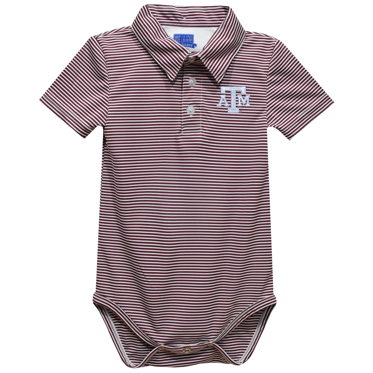 Texas A&M Aggie Striped Polo Onesie
