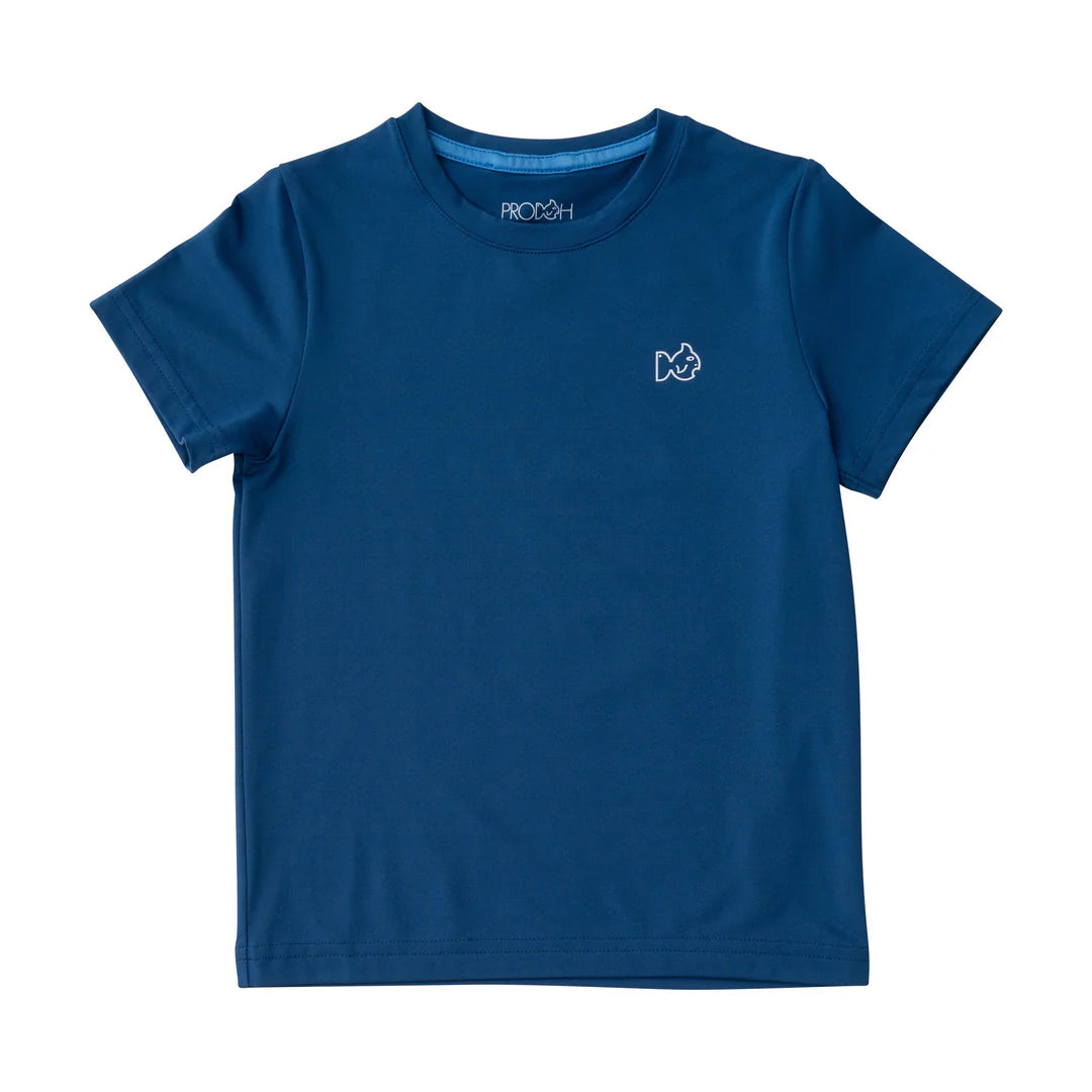 Set Sail Blue White Marlin Pro Performance Tee