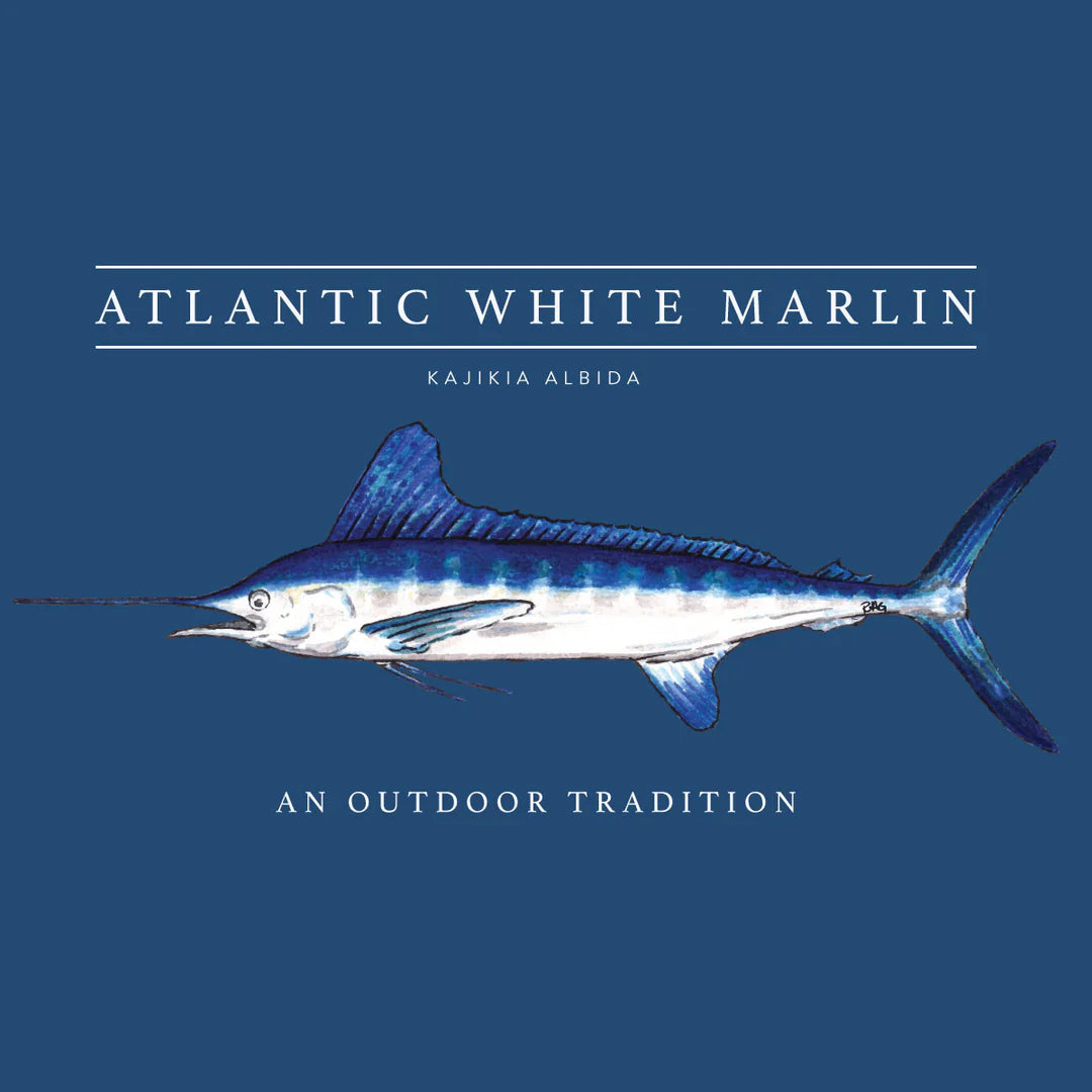 Set Sail Blue White Marlin Pro Performance Tee