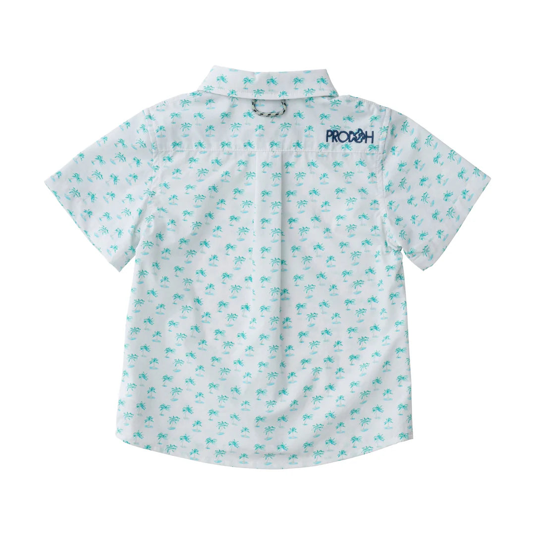 Prodoh Pro Proformance White Palm Tree Shirt