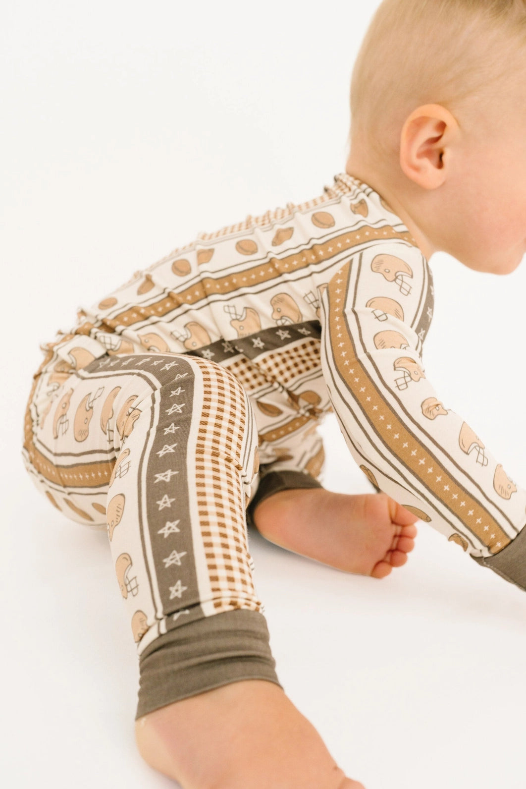 Touchdown Stripe Bamboo PJ 2-Piece Set