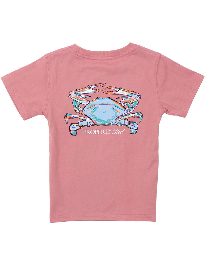 Crab Claws SS Tee Salmon
