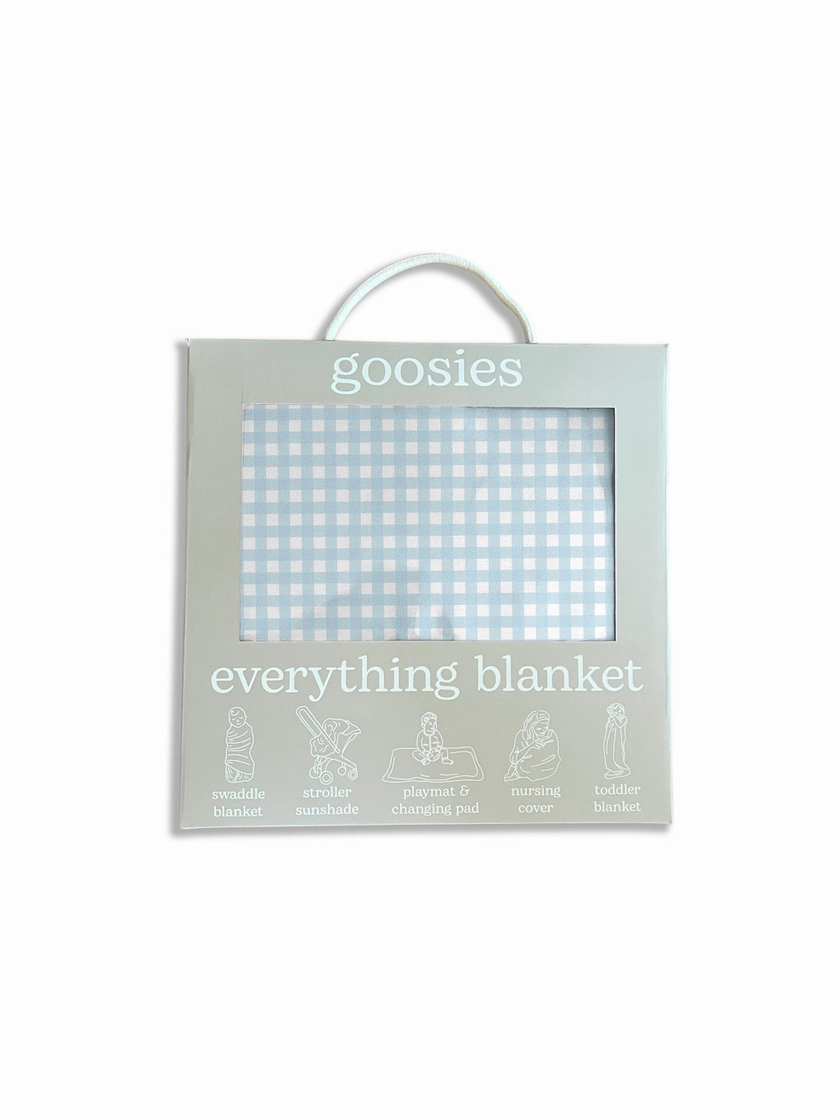 Blue Gingham Bamboo Everything Blanket