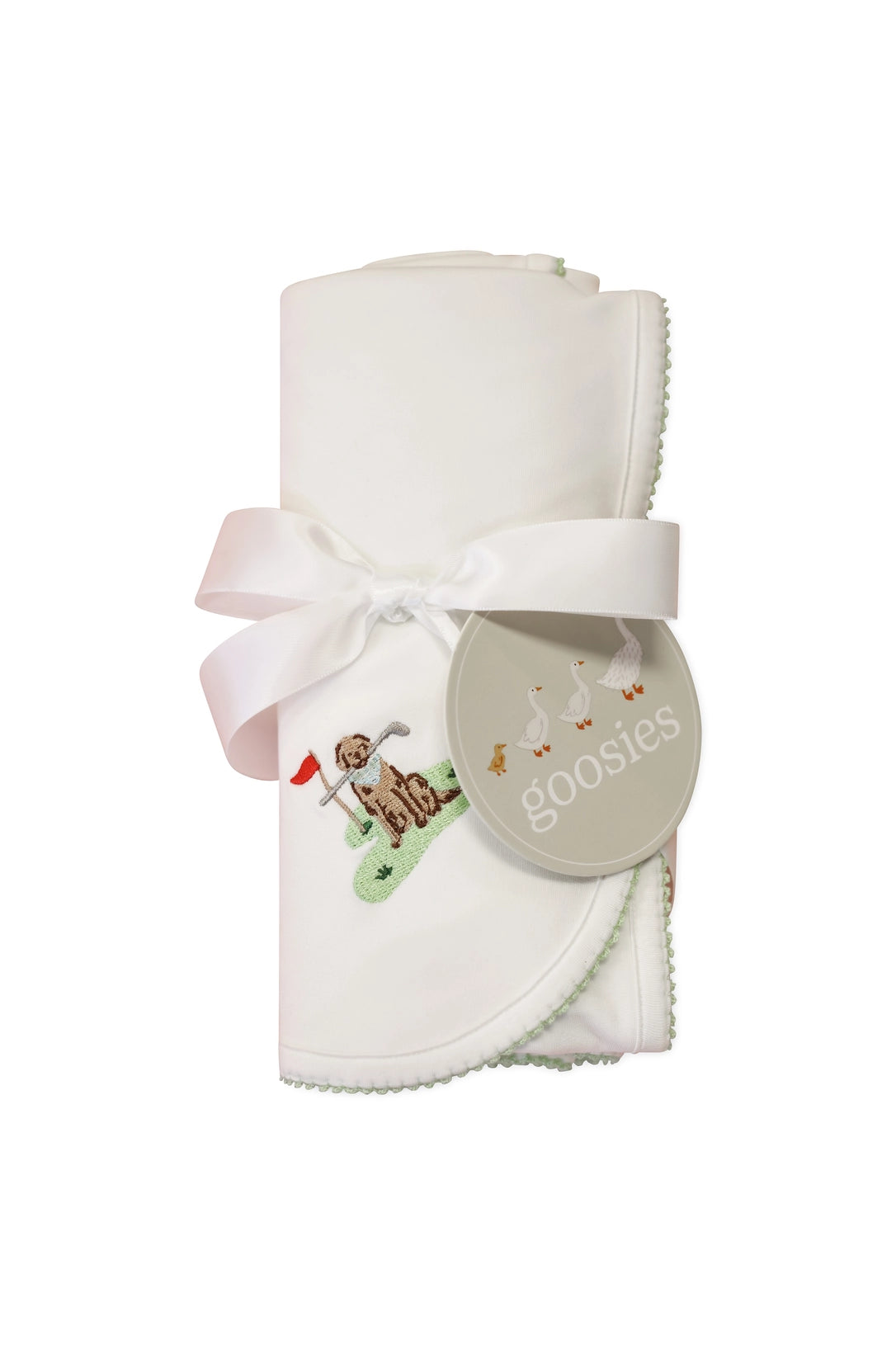 Golf Dog Pip Embroidered Blanket