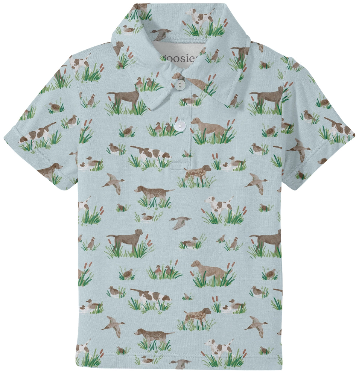Delta Bird Hunting Dogs Bamboo Toddler Polo