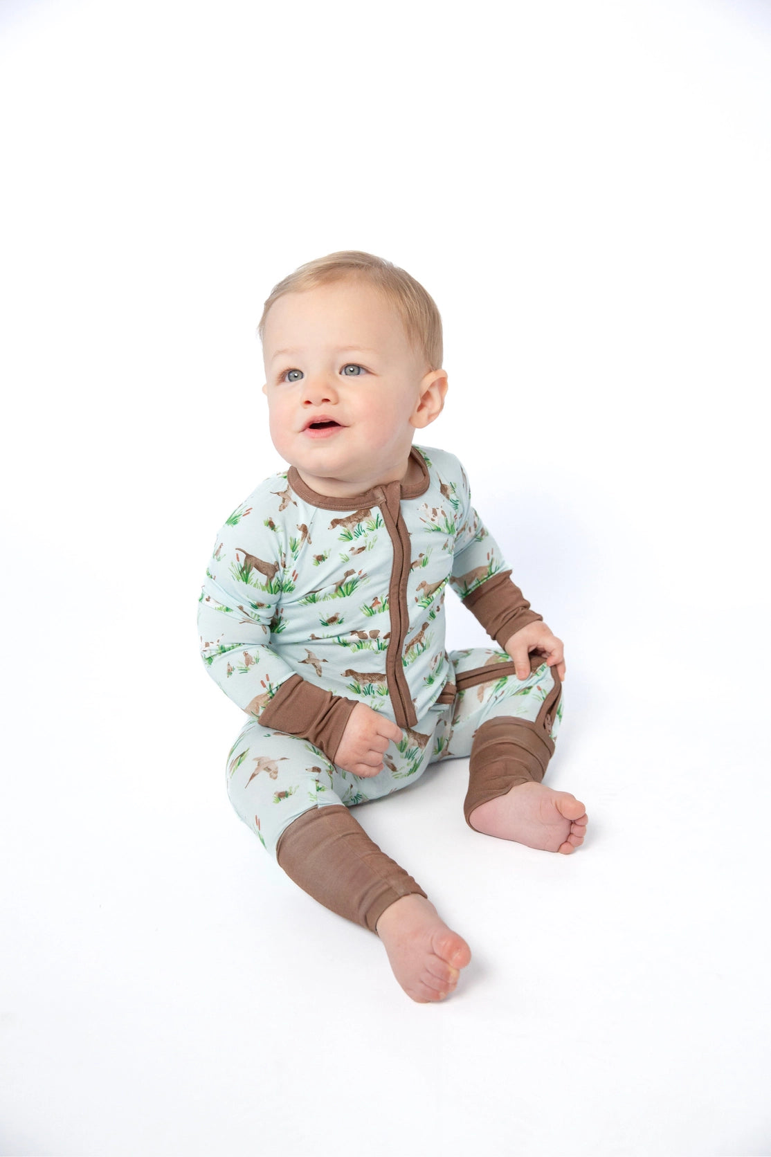 Delta Bird Hunting Dogs Bamboo Zipper PJ’s