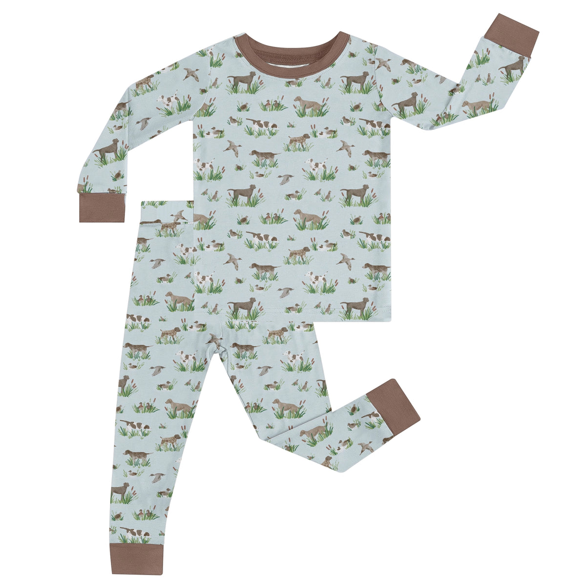Delta Bird Hunting Dog L/S Bamboo 2-Piece Set