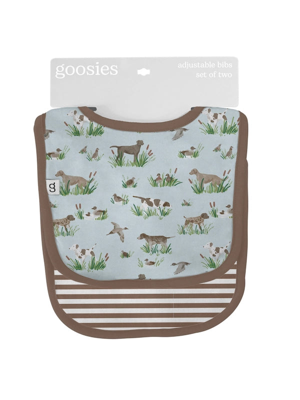 Delta Bird Hunting Dogs Bamboo Bib Set