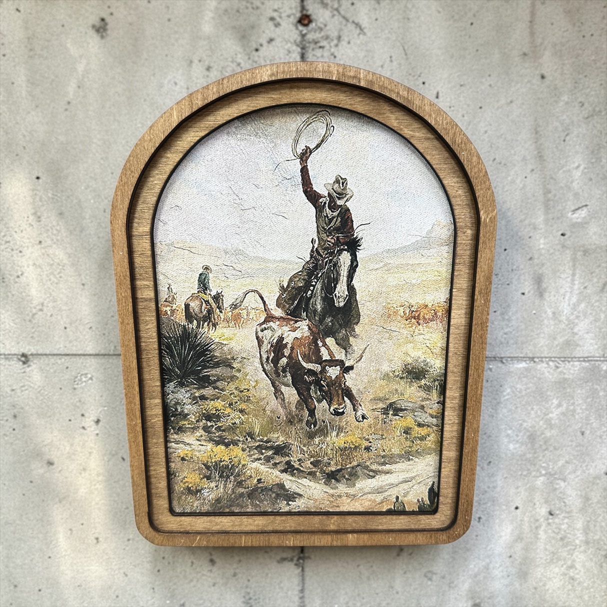 Arch Top Southwest Cowboy Canvas Photo