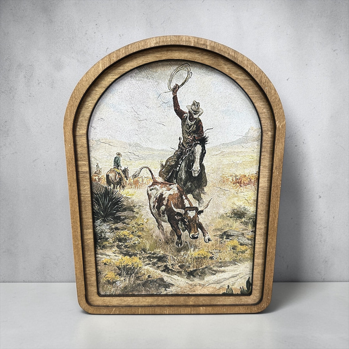 Arch Top Southwest Cowboy Canvas Photo