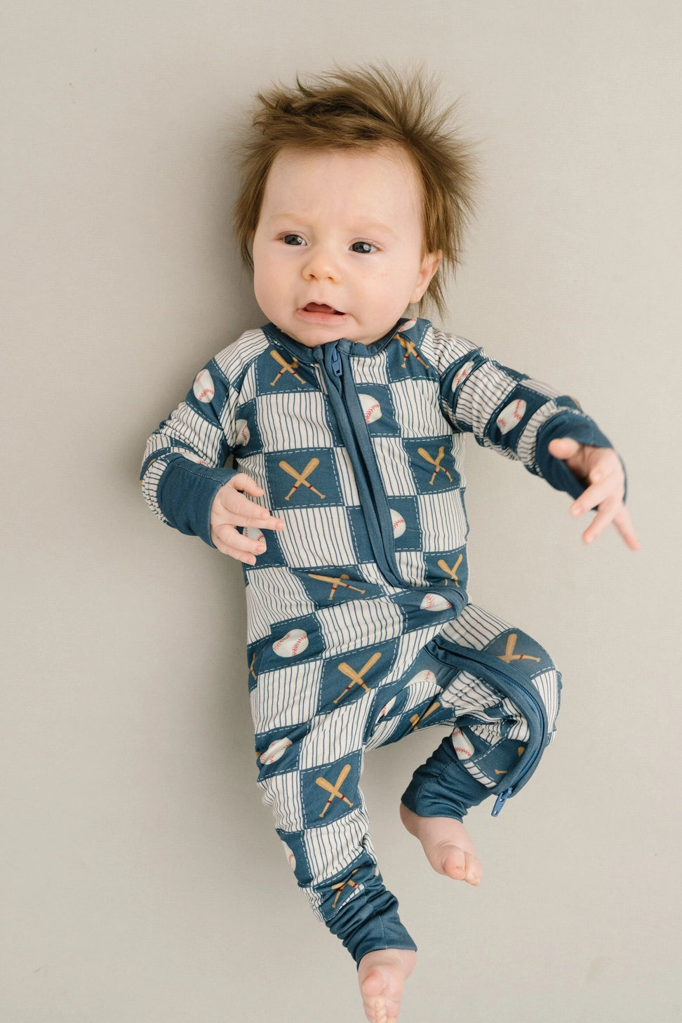 Baseball Patchwork Bamboo Sleeper