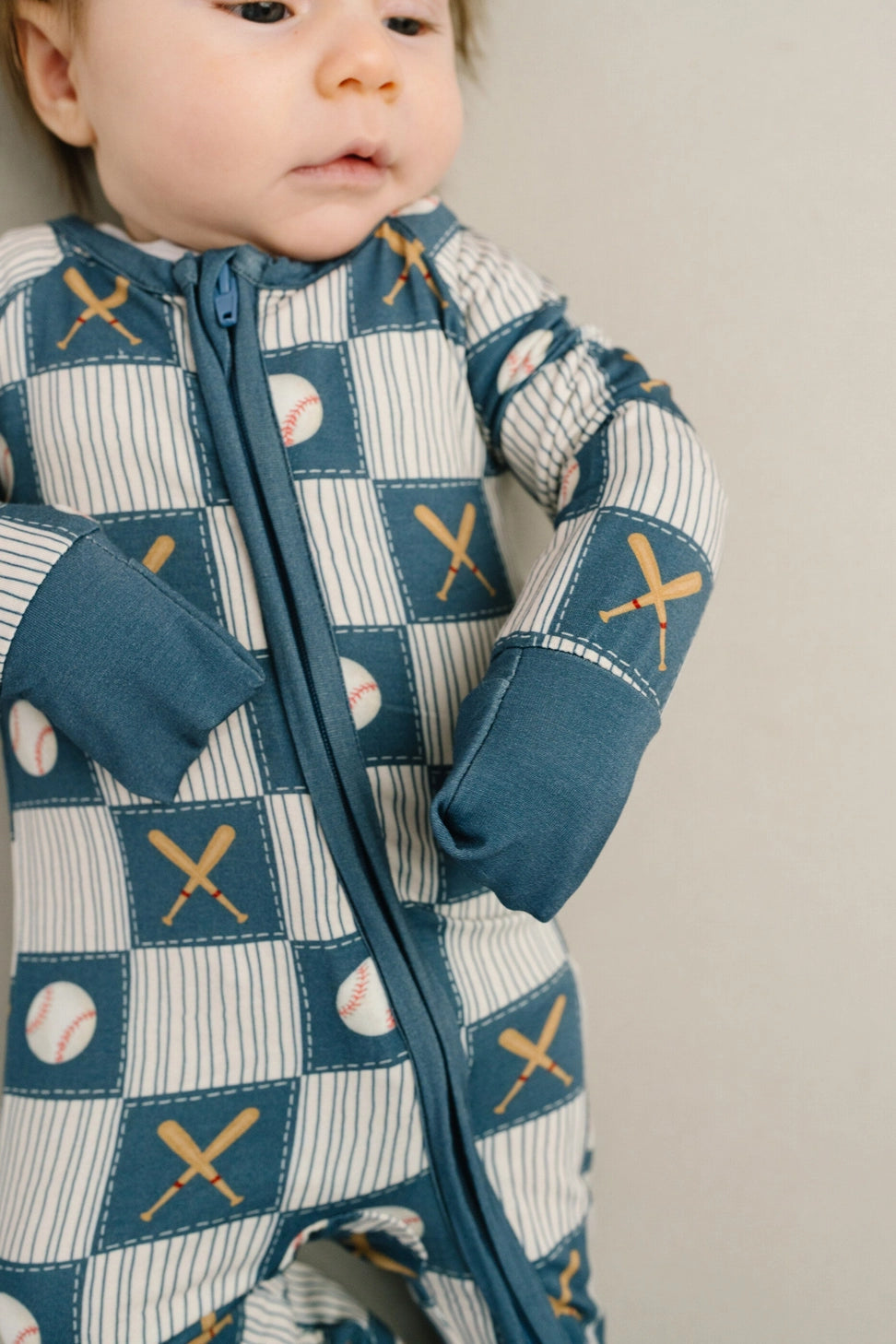 Baseball Patchwork Bamboo Sleeper