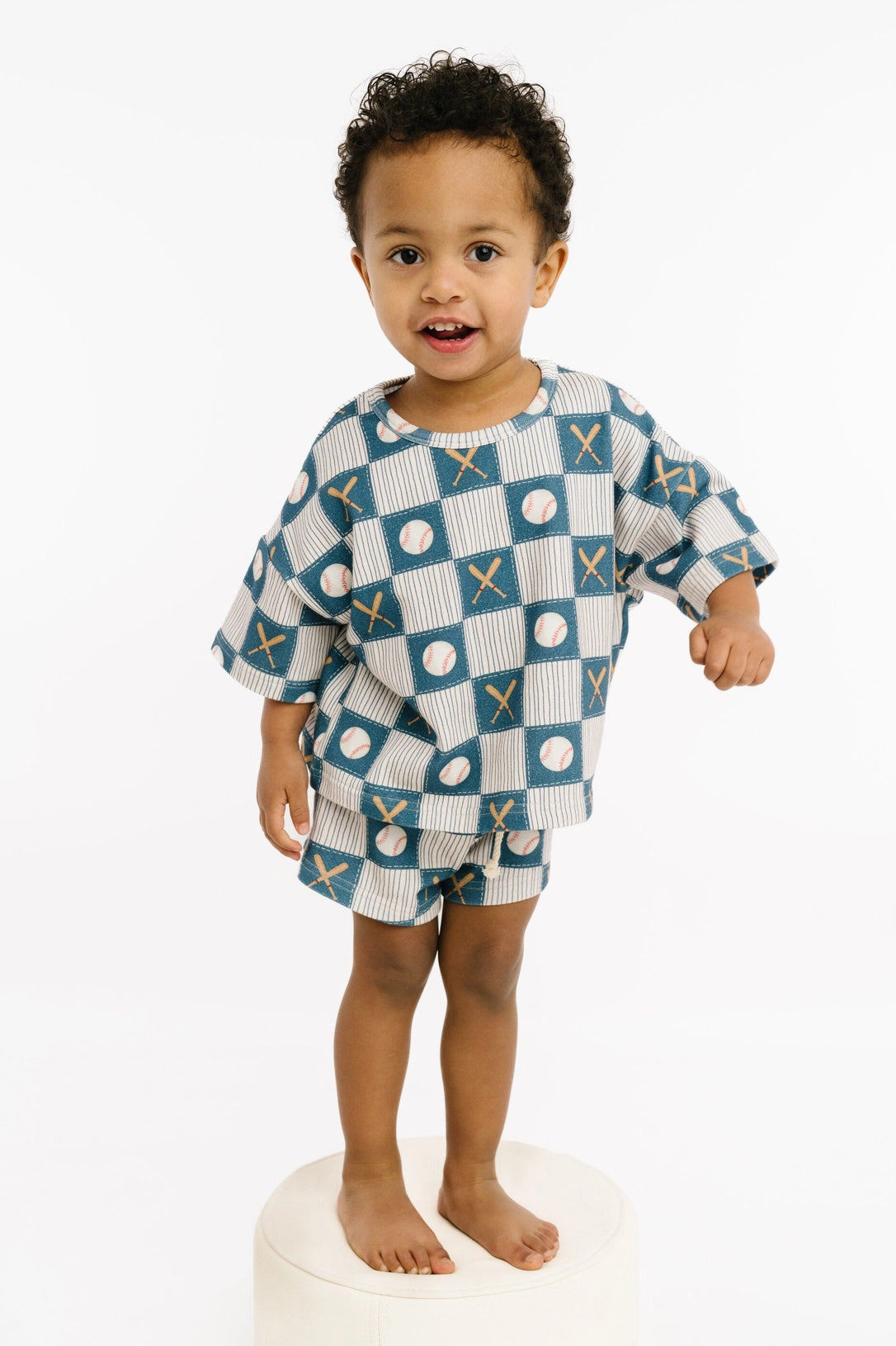 Baseball Patchwork Slouchy Set