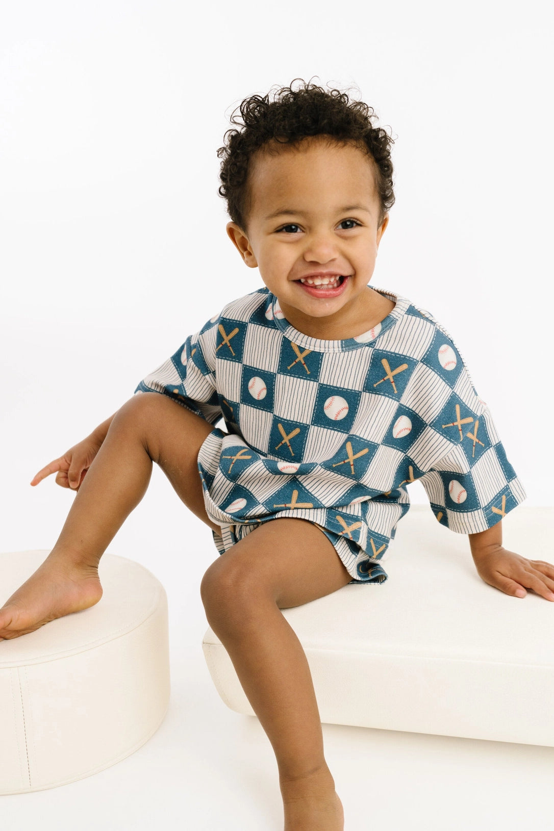 Baseball Patchwork Slouchy Set