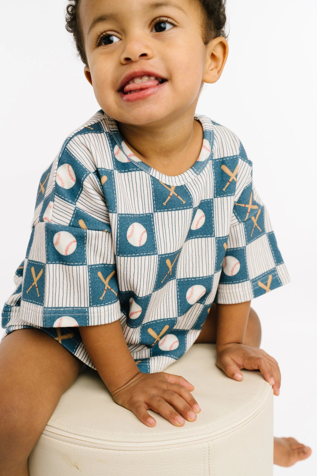 Baseball Patchwork Slouchy Set