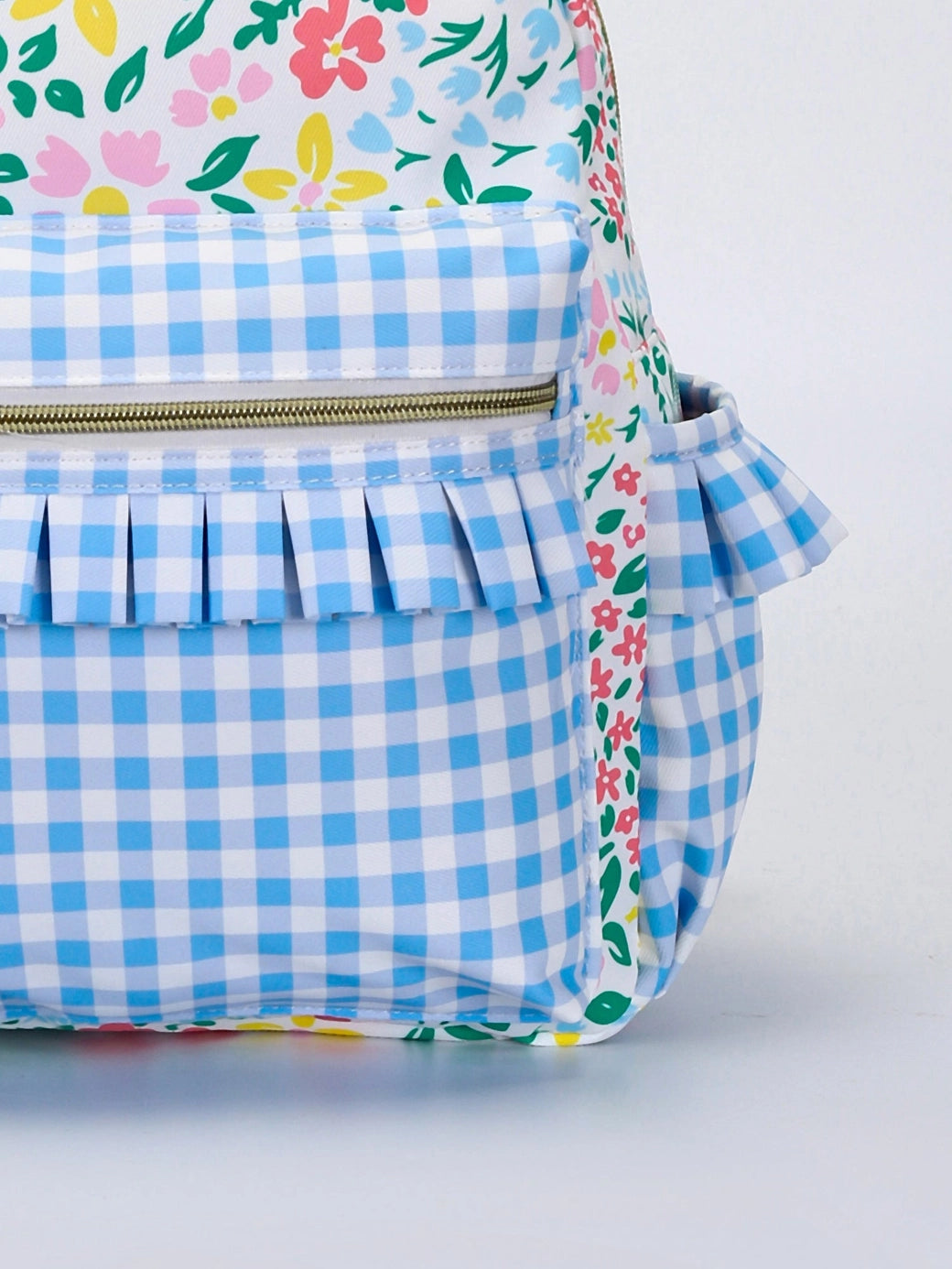 Flower & Gingham Backpack