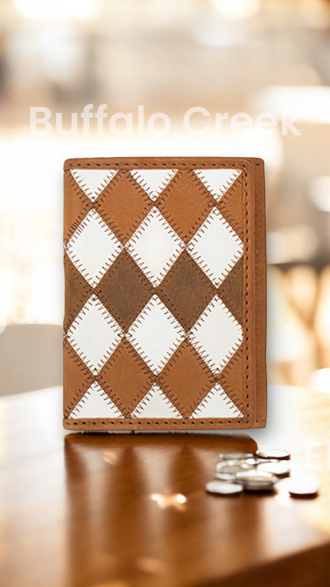Nocona Diamond Patch Trifold Wallet