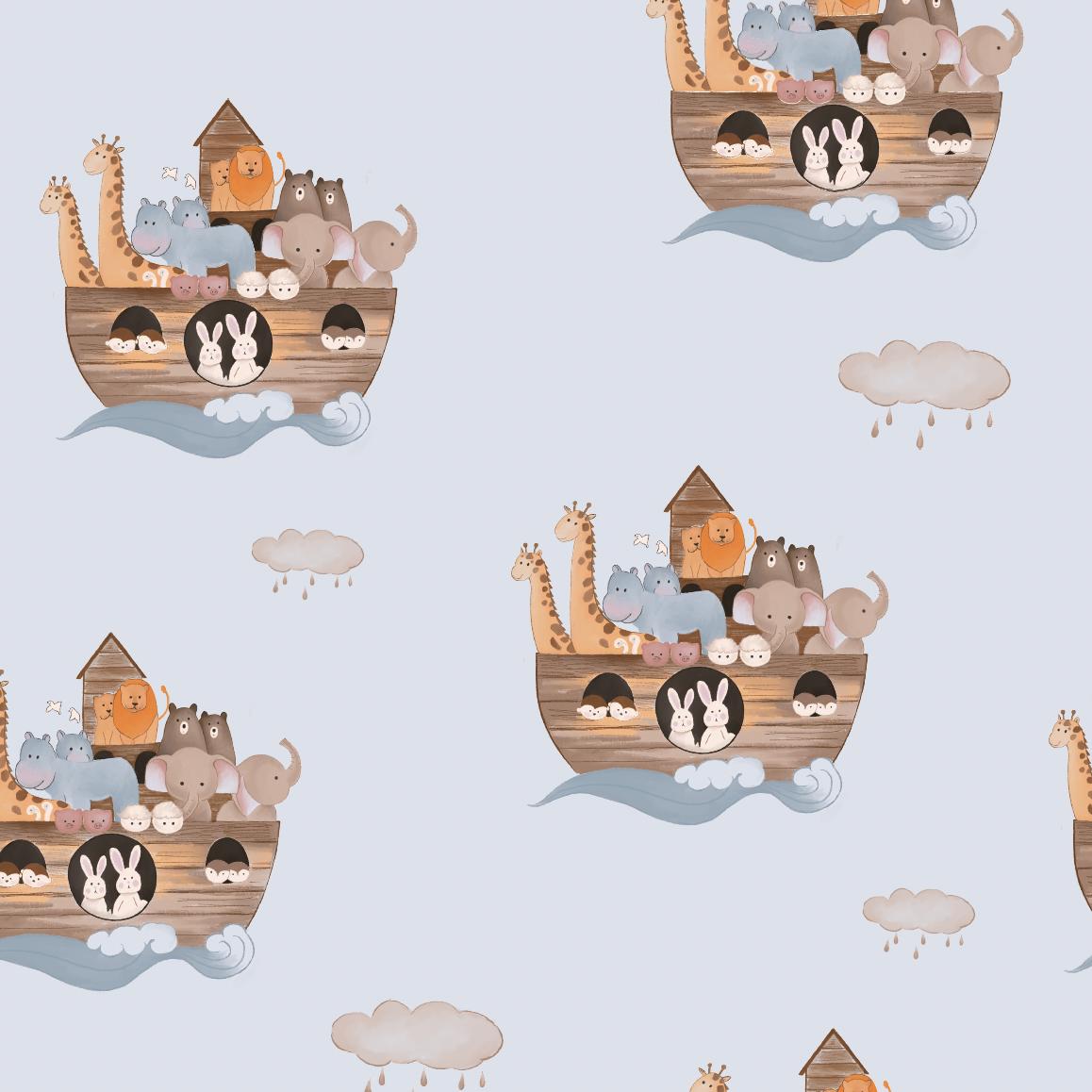 Noah’s Ark Cotton Muslin Quilt