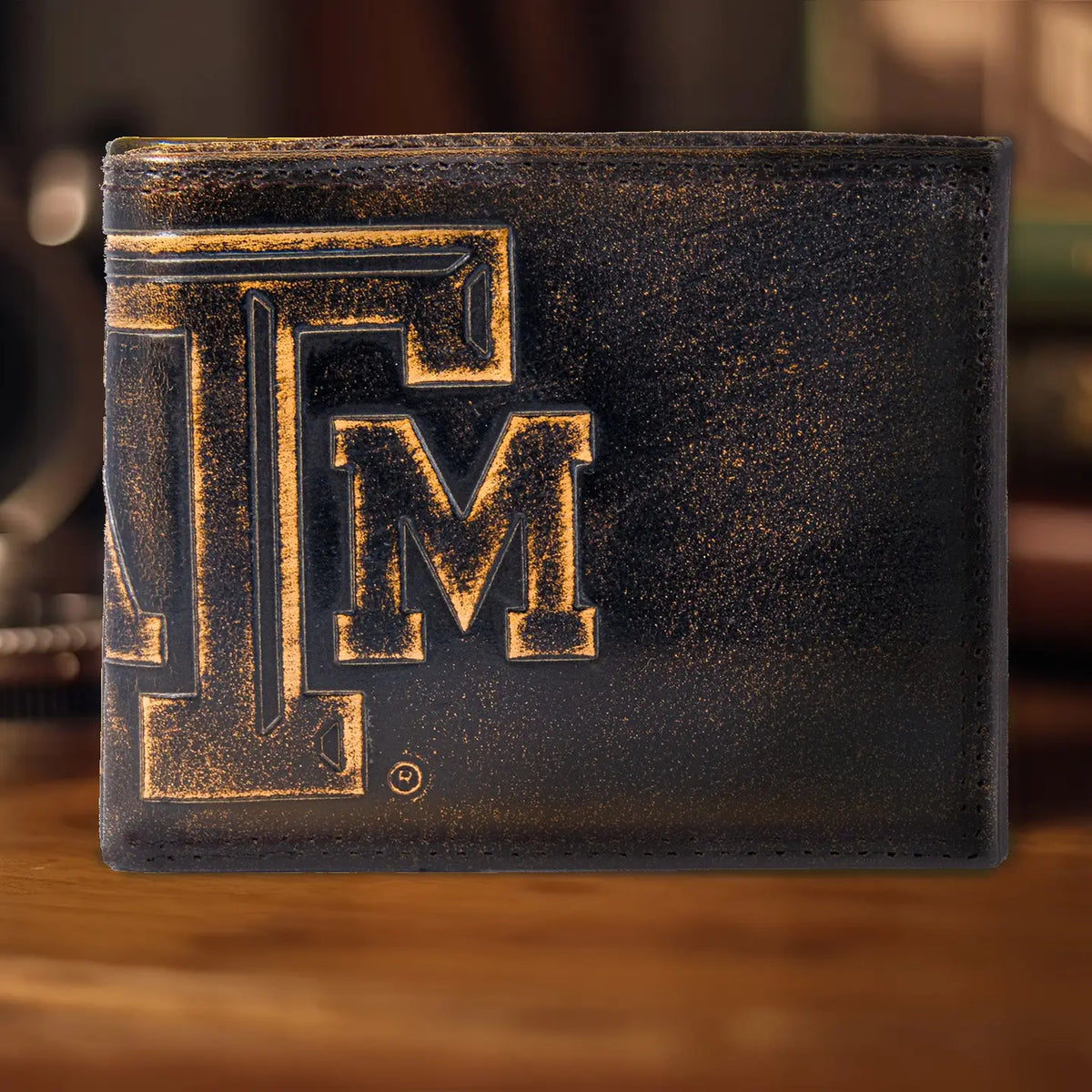 Texas A&M Aggies Burnished Leather Bifold Wallet