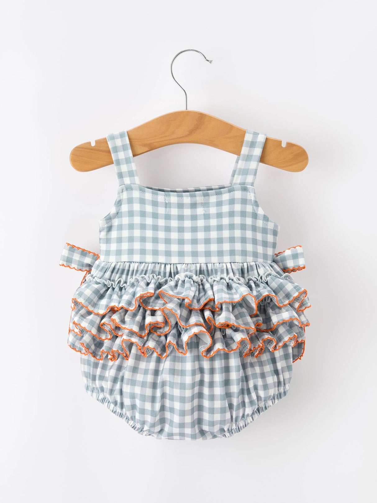 I Love Mama Smocked Ruffle Bubble