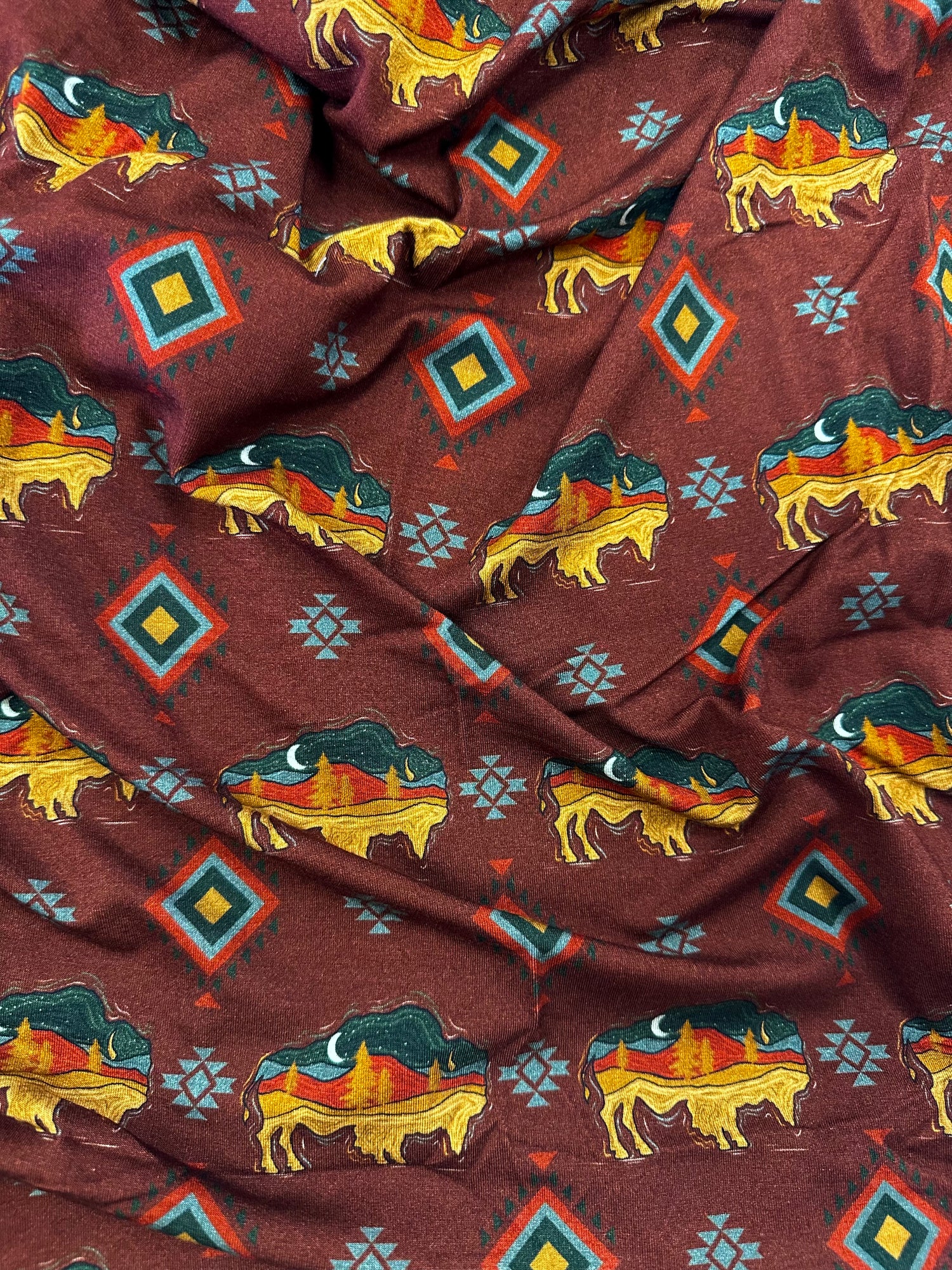 Desert Moon Buffalo Crib Sheet