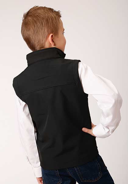 Black Soft Shell Roper Vest