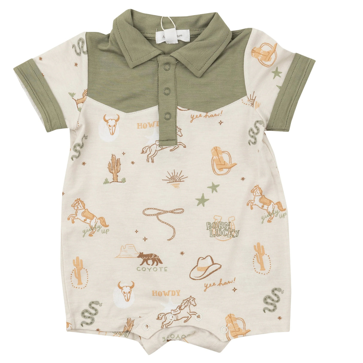 Wild Wild West Polo Shortie Romper