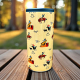 Vintage Branded Cowboy Tall Insulated Can Cooler