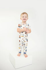 Blue Boots 2-Piece PJ Set