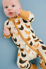 Backyard Chickens Bamboo Zipper PJ’s