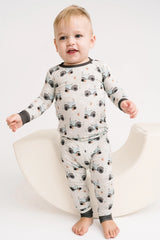 Blue Tractor Bamboo 2-Piece PJ Set