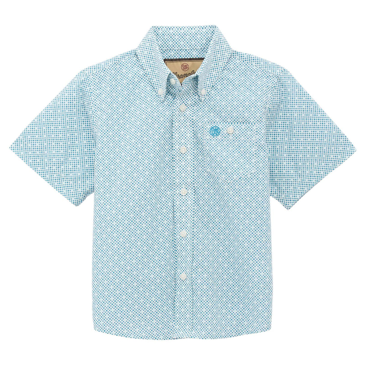 Boys Classic Short Sleeve: Teal/White