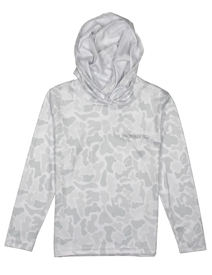Sportsman Performance Hoodie Vintage Snow Camo