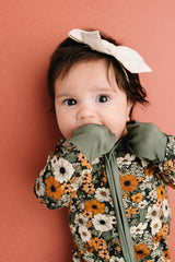 Rustic Blooms Bamboo Zipper PJ