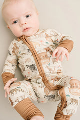 Noah’s Ark Bamboo Zipper PJ’s