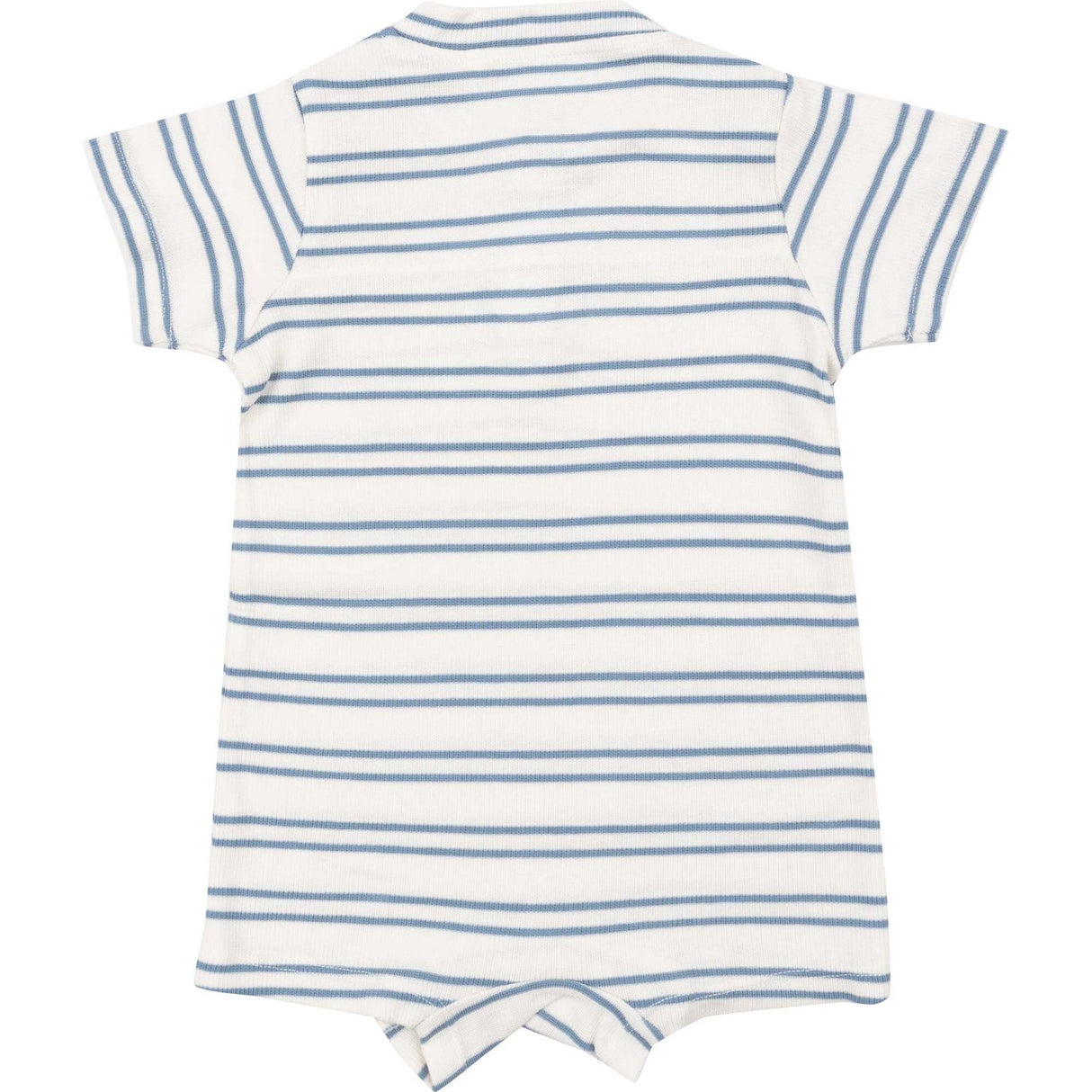 Anchor Rib Stripe Henley Shortie Romper