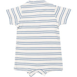 Anchor Rib Stripe Henley Shortie Romper