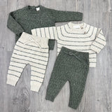 Knit Basil Stripe Sweater Set