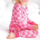 Pink Checkered 2-Piece PJ’s