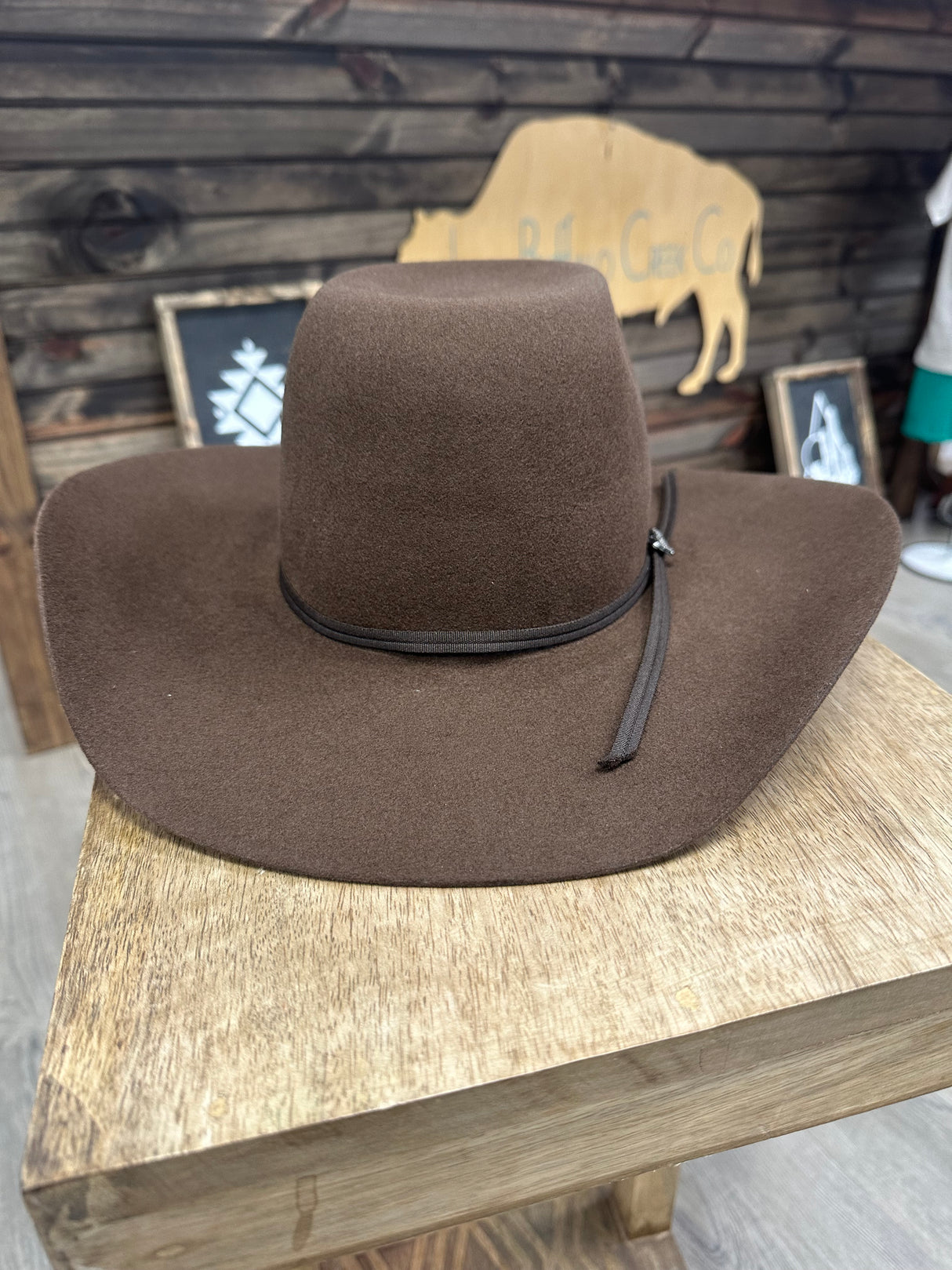 Chocolate Felt Youth Cowboy Hat