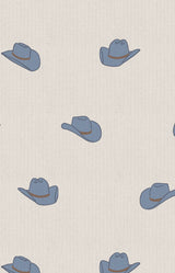 Baby Cowboy Hats Blue Ribbed Bamboo Sleep Sack