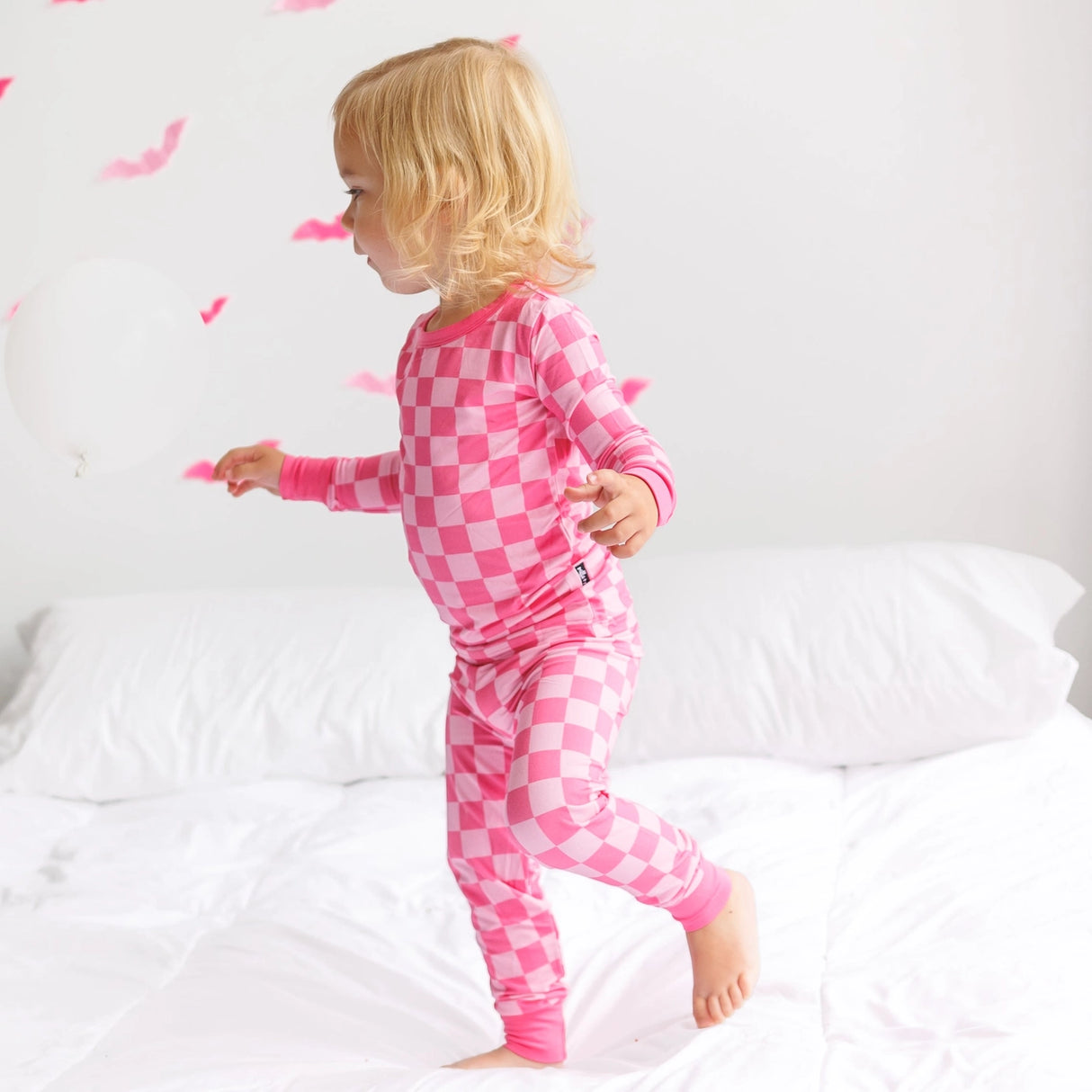 Pink Checkered 2-Piece PJ’s