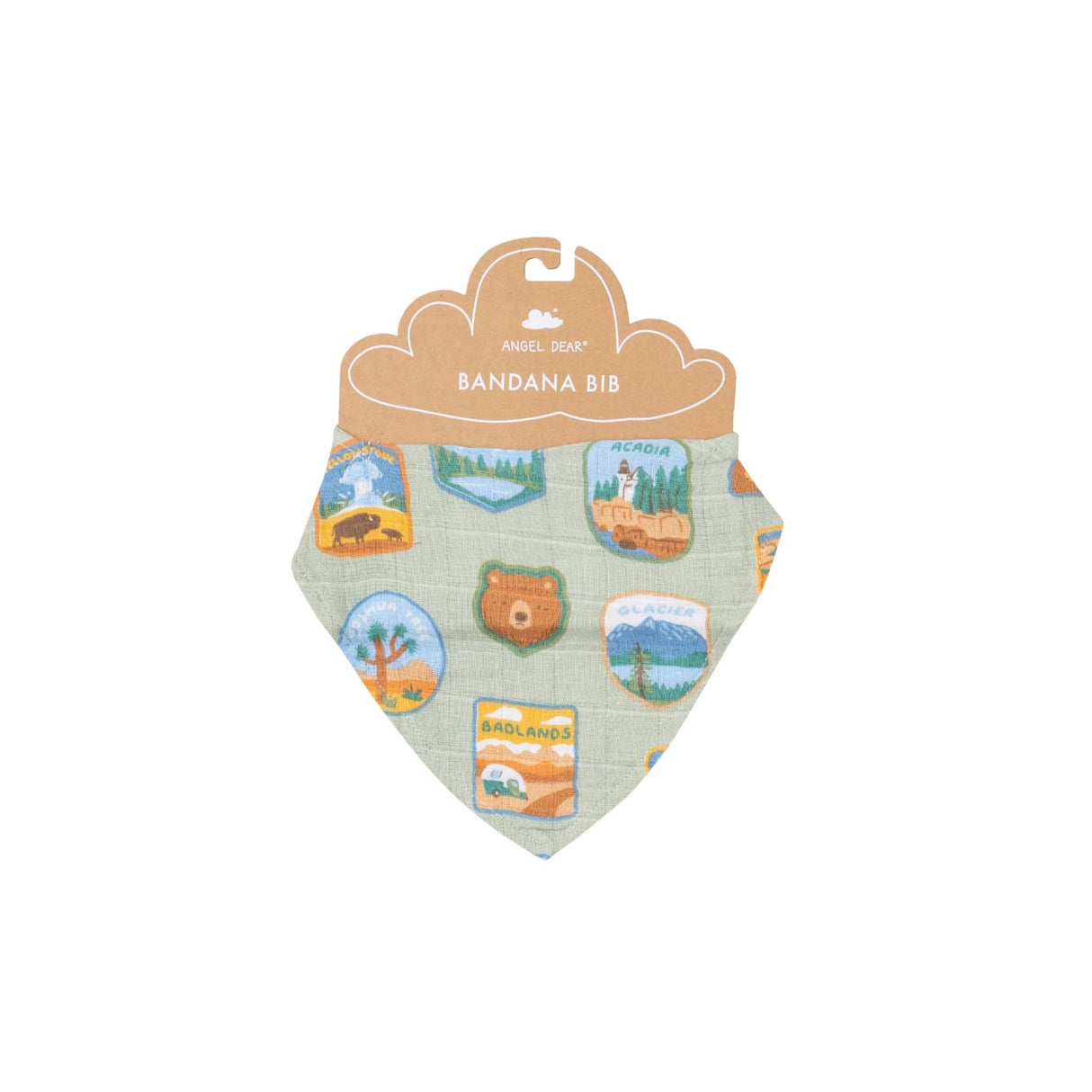 National Park Patches Muslin Bib