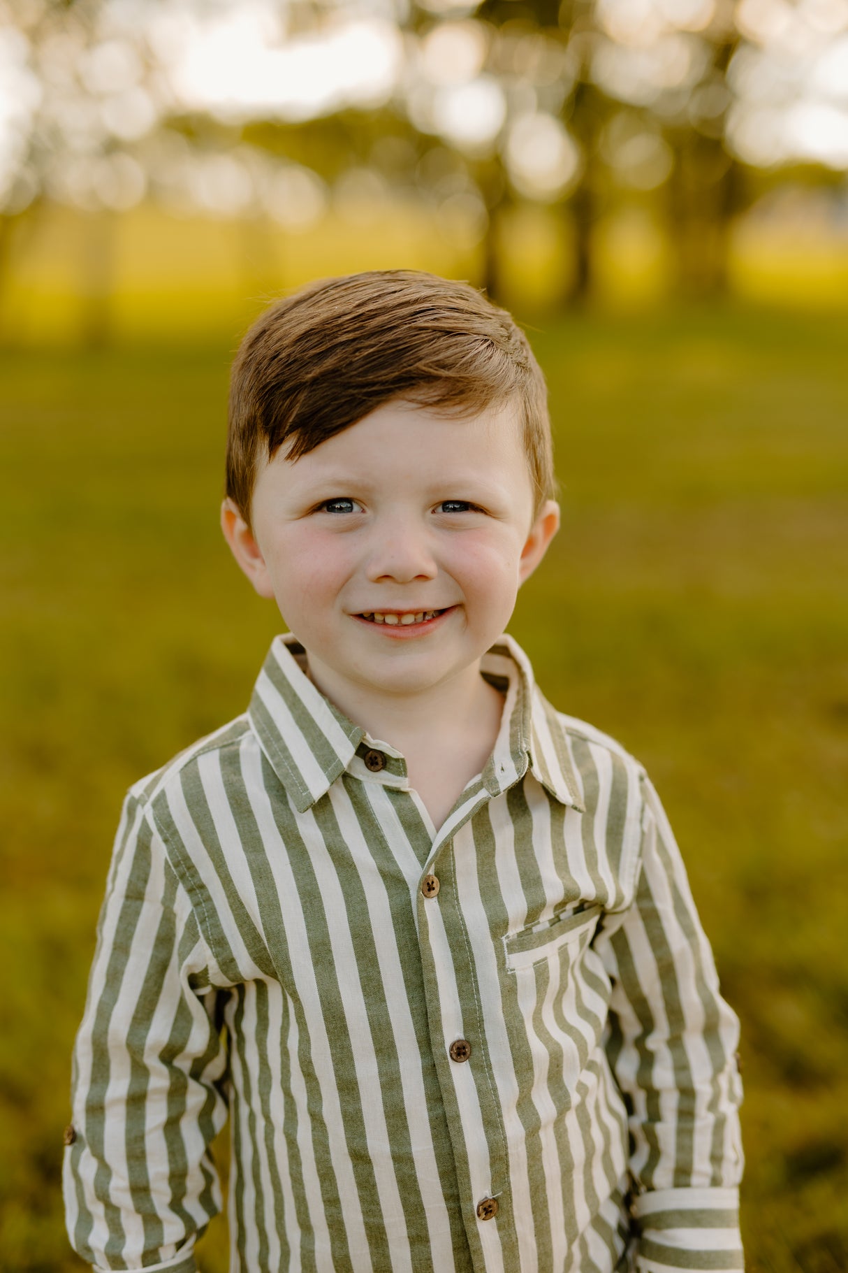 Green Retro Stripe Shirt