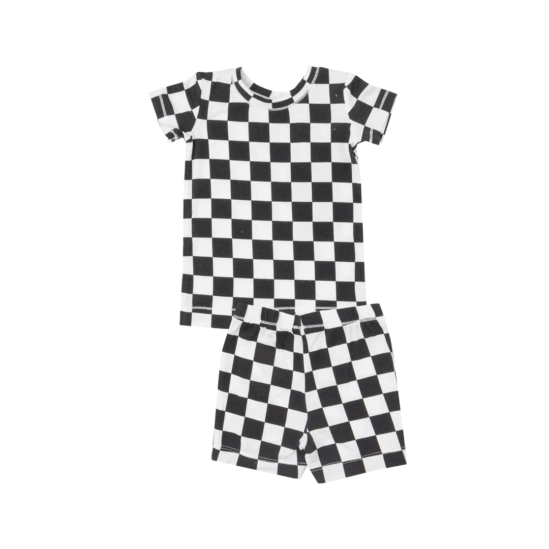 Checkerboard 2-Piece Short Set