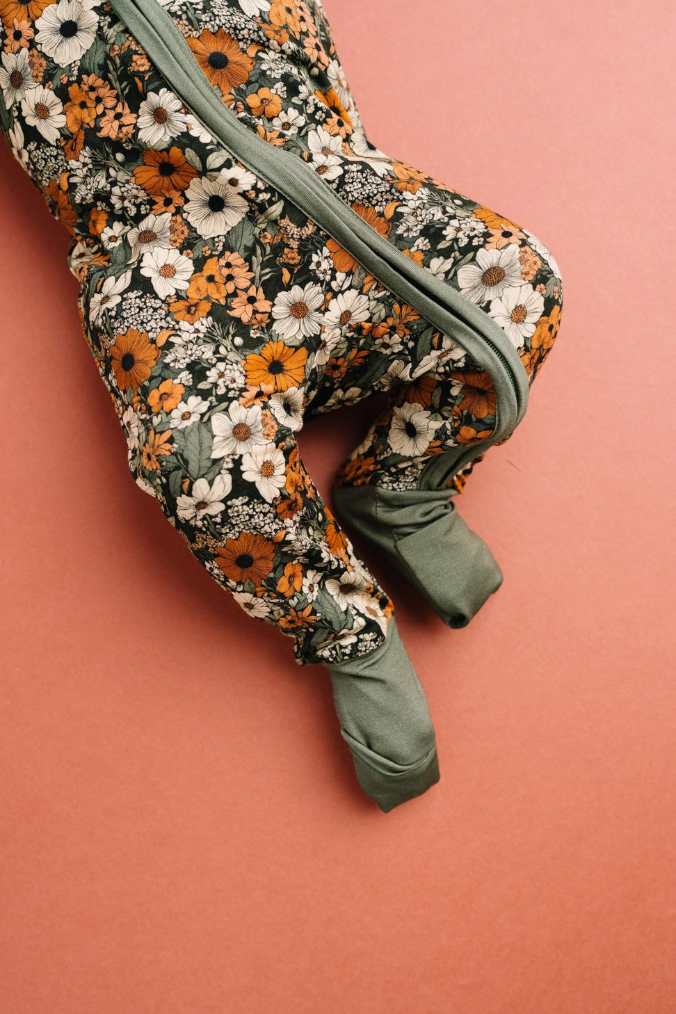 Rustic Blooms Bamboo Zipper PJ