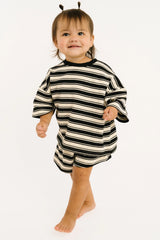 Midnight Stripe Slouchy Set