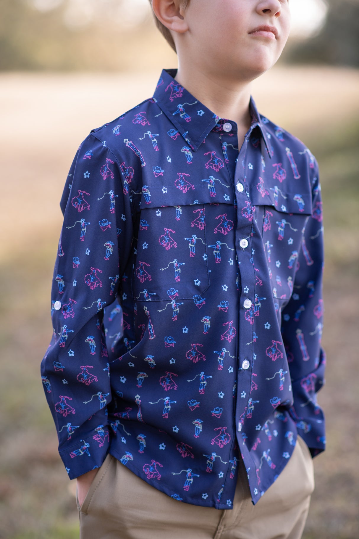 Neon Rodeo Button-Up