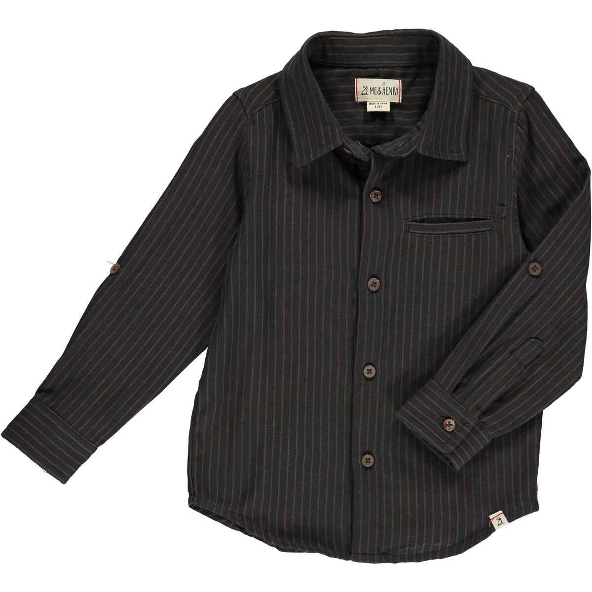 Charcoal Pinstripe Shirt