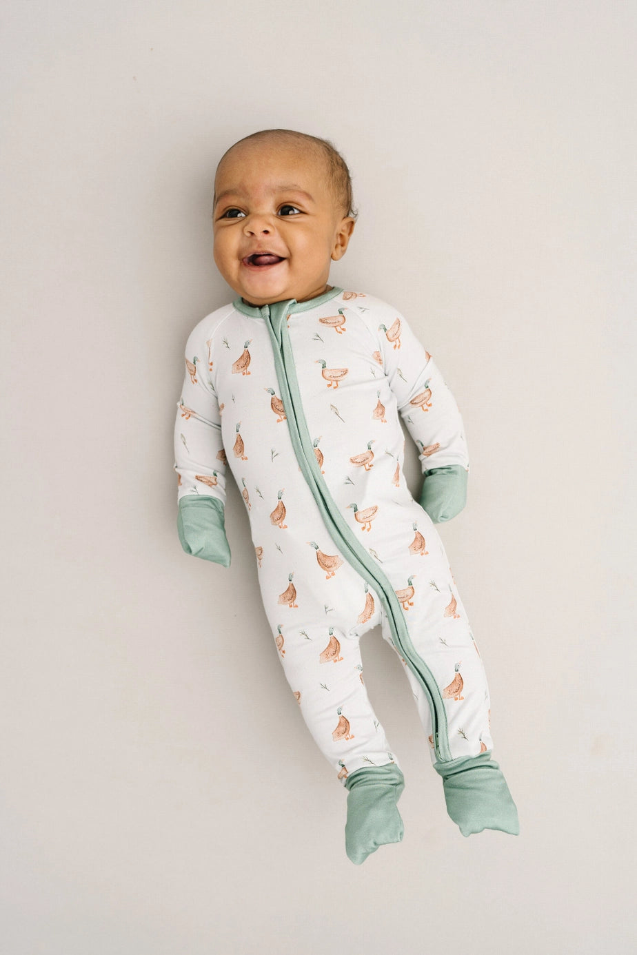 Puddle Ducks Bamboo Zipper PJ’s